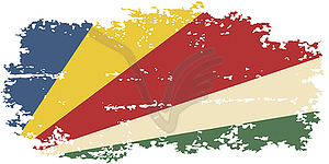 Seychelles grunge flag.  - vector EPS clipart