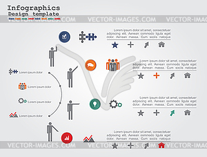 Infographic timeline - vector image