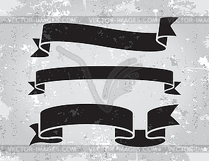 Set of banner ribbons - vector clipart
