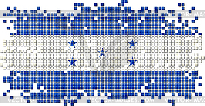 Гондурас гранж плитка флаг - стоковое векторное изображение