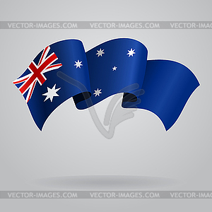 Australian waving Flag - vector clipart