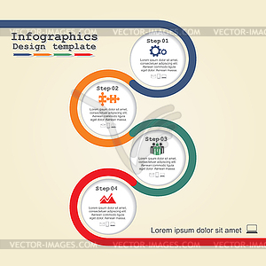 Infographic design template.  - vector clipart