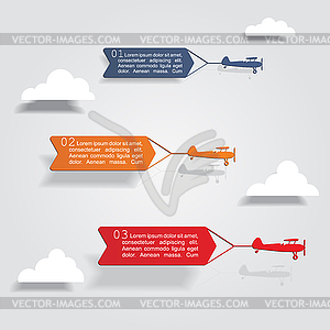 Infographic design template with elements and icons - vector image