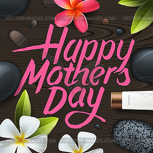 Happy mothers day. Spa therapy - vector clip art