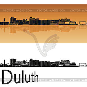 Duluth skyline - vector image