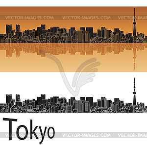 Tokyo V2 skyline - vector image