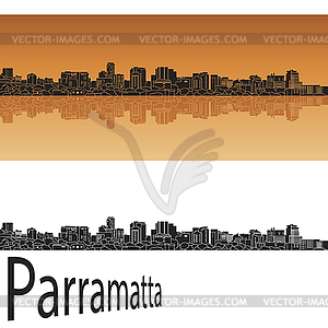 Parramatta skyline - vector image