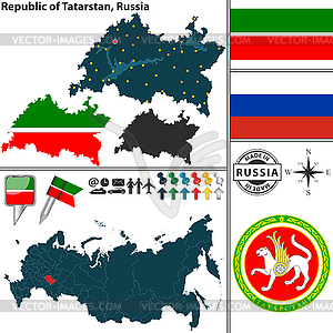 Республика Татарстан, Россия - клипарт