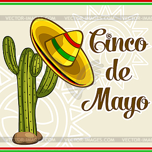 Cinco De Mayo Card - vector clipart