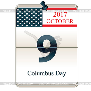 Christopher Columbus Day - stock vector clipart