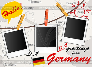 Открытка с Германией - векторный дизайн