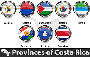 Flags of Costa Rica - vector image