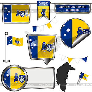 Australian Capital Territory, Australia - vector image