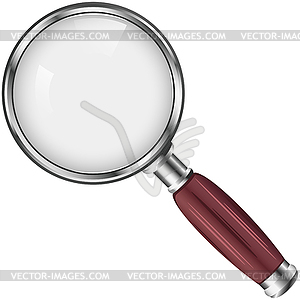 Of Magnifying glass - vector clipart