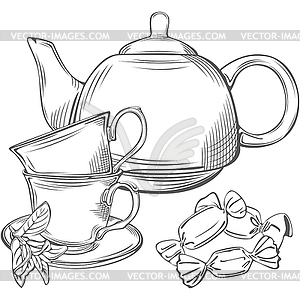 Of Teapot - vector clip art