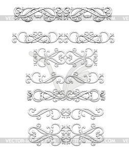 Set of ornamental ellements - vector clip art