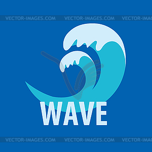 Abstract logo sea waves - vector clipart