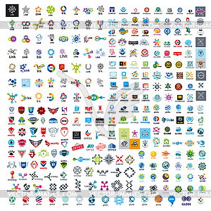 Large set of logos technology - vector image