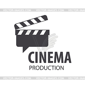 Logo Slate Board for shooting movies - vector clipart