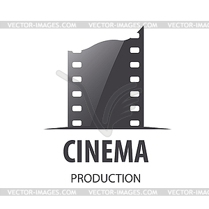 Logo for videotape film production - vector image