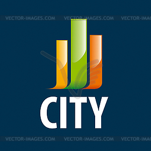 Logo home in form of diagram - vector clipart