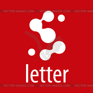 Abstract logo letter S of roundels - vector EPS clipart