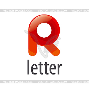 Colorful abstract logo letter R - vector image