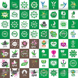 Logos for spa - color vector clipart