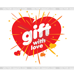 Logo for gifts - vector clipart