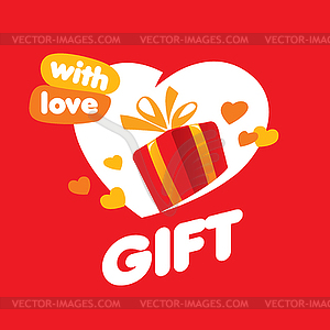 Logo for gifts - vector image
