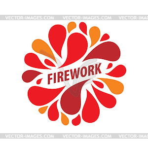 Logo for fireworks - vector clip art