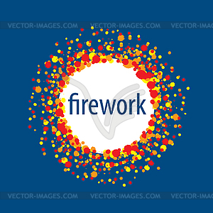 Logo for fireworks - vector clipart