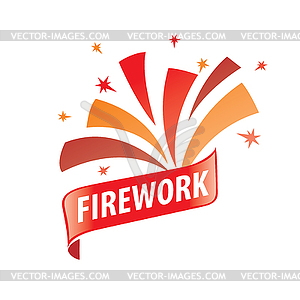 Logo for fireworks - vector clipart