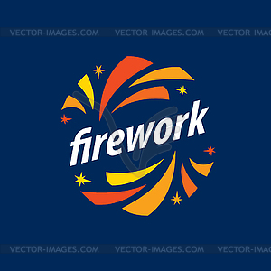 Logo for fireworks - vector clipart