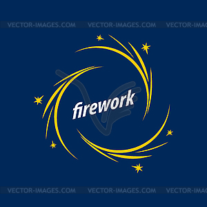 Logo for fireworks - vector clipart