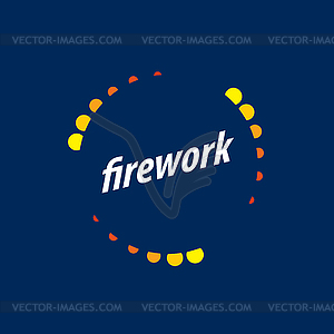 Logo for fireworks - vector clipart / vector image