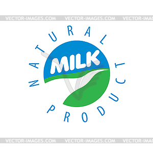 Milk logo - vector clipart / vector image