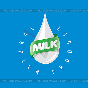 Milk logo - vector clipart