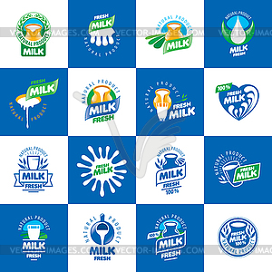 Milk logo - vector clip art