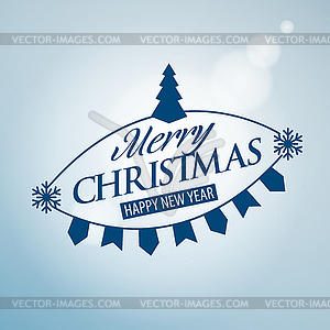 Logo Christmas - vector image