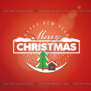 Logo Christmas - vector image