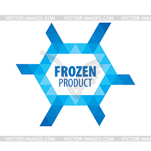 Логотип для замороженных продуктов - изображение в векторе / векторный клипарт