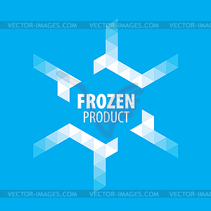 Logo for frozen products - vector clipart