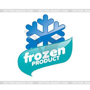 Logo for frozen products - vector image