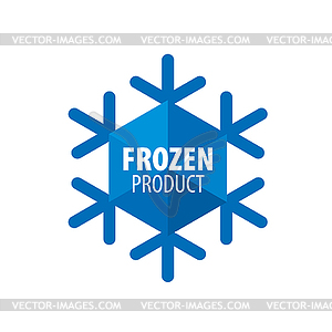 Logo for frozen products - vector clip art