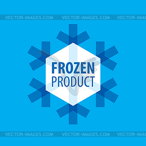 Логотип для замороженных продуктов - векторный дизайн