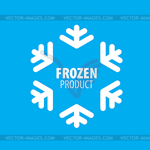 Logo for frozen products - vector clip art