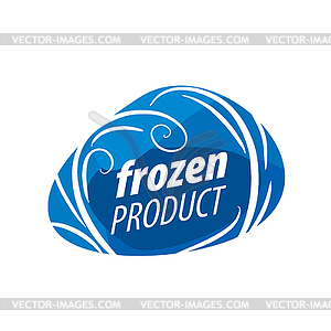 Logo for frozen products - vector clipart