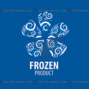 Logo for frozen products - vector clip art