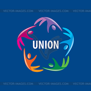 Logo union people - vector clipart